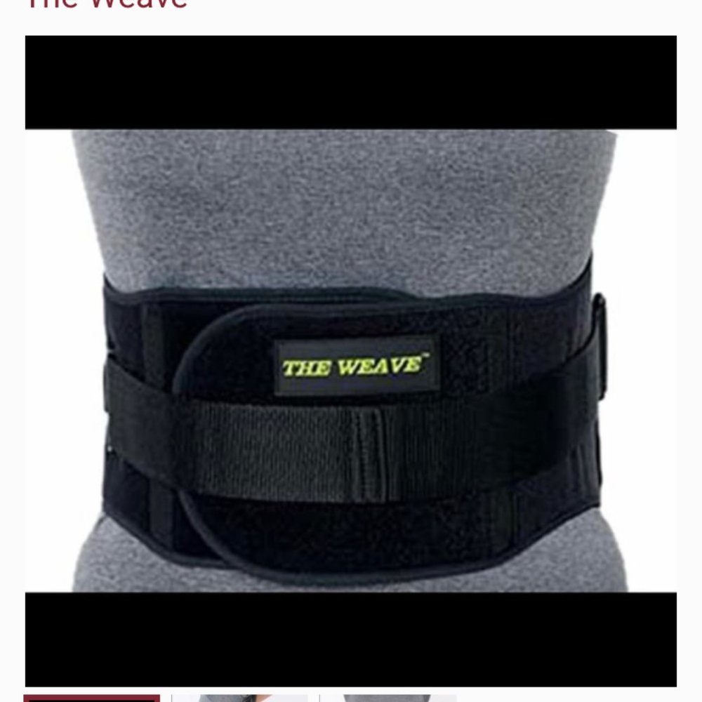 New! The Weave orthopedic back brace